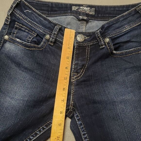 Silver Aiko Kick Flare Capri / Crop / Shorts / jeans size 27 - Picture 9 of 11